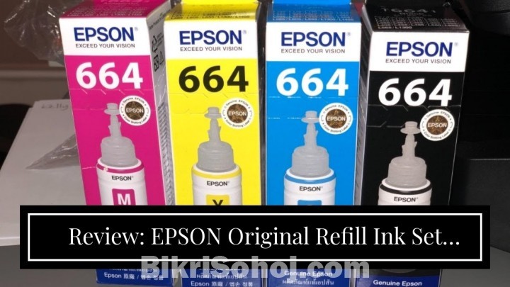 Original Epson Ink Set for L110 L120 L200 L210 Support